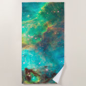 Star Cluster NGC 2074 in Cosmic Cloud ビーチタオル (正面)