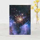 Star Cluster NGC 3603 (ハッブル) カード (黄色い花)