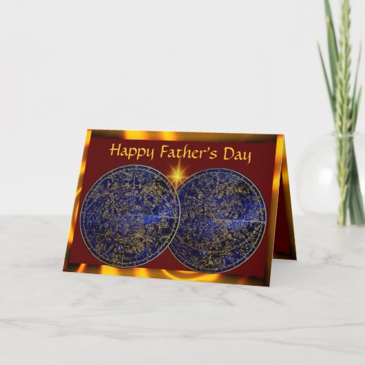 Star Constellation Father's Day カード (正面)