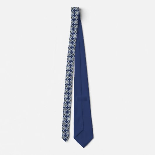 Star Cross Blue Neck Tie ネクタイ (裏面)