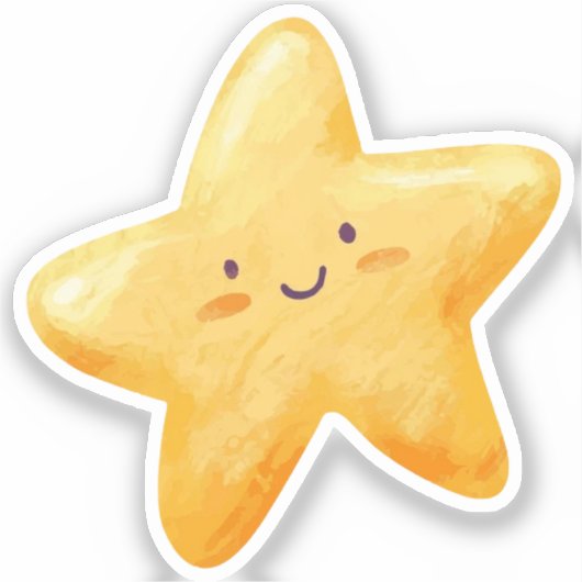 star cute シール (正面)