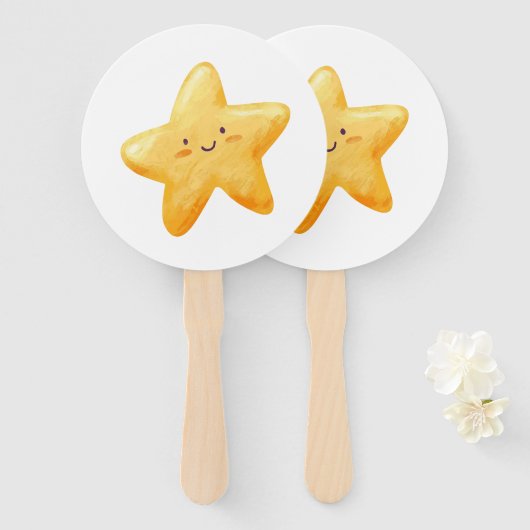 star cute ハンドファン (正面&裏面)