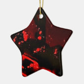 Star dark abstract ornament from recycled plastic セラミックオーナメント (左)