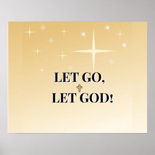 Star-Filled Let Go Let God Cross Light ポスター (正面)