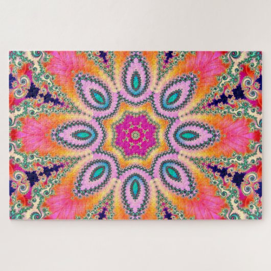 star flower puzzle  ジグソーパズル (横)