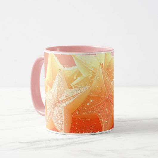 STAR FRUIT - CARAMBOLE - EXOTIC FRUITS マグカップ (正面左)