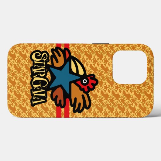 STAR GALA /ESTRELLA GALLO  BY MASANSER PIXELAT Case-Mate iPhoneケース (裏面 (横))