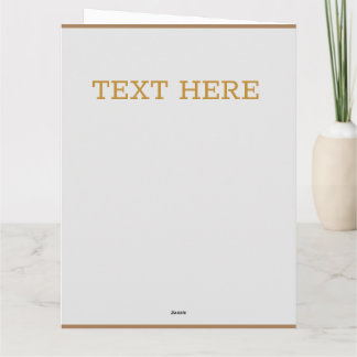 Star gold custom Flat Thank You Card サンキューカード