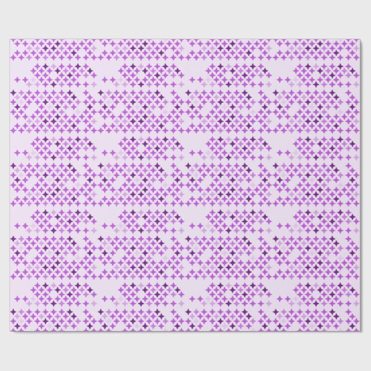 Star Grid Pattern ラッピングペーパー (フラット)