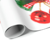 Star, Holly and Bells Ornament Wrapping Paper ラッピングペーパー (ロールコーナー)