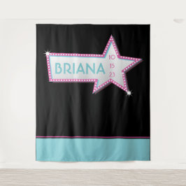 STAR HOLLYWOOD MARQUEEフォトオプショナルパーティー背景 タペストリー