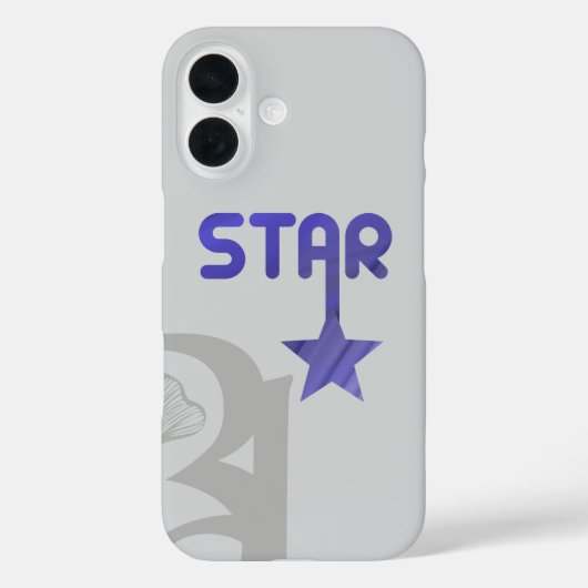 STAR iPhoneケース傾向抽象芸術ラベンダーバイオレット Case-Mate iPhoneケース (裏面)