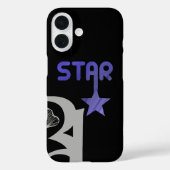STAR iPhoneケース傾向抽象芸術ラベンダーバイオレット Case-Mate iPhoneケース (裏面)