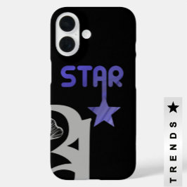 STAR iPhoneケース トレンド 抽象的なラベンダー ヴァイオレット iPhone 16ケース