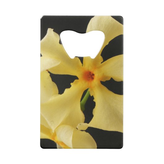 Star Jasmine Flower bocna クレジットカード栓抜き (正面)