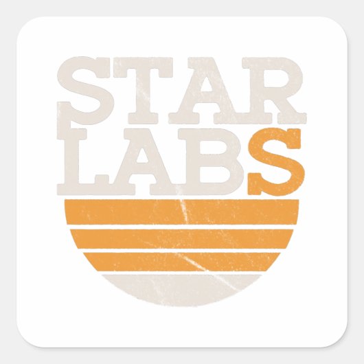 Star Labsロゴ スクエアシール (正面)