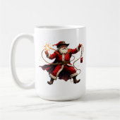 Star Lasso Cowboy Santa コーヒーマグカップ (左)