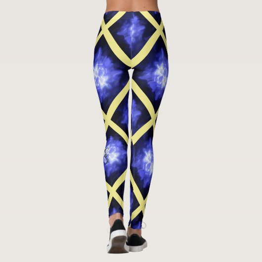 Star Light Star Bright Yellow Blue Leggings レギンス (裏面)