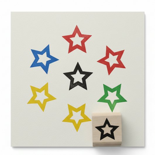 Star Loyalty Card Mini Stamp ラバースタンプ