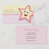 Star Mammaカー大切ドベビーピンク名刺 コーリングカード (正面/裏面)