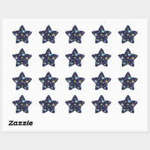 Star nightime theme Stickers 星シール (シート)