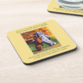 STAR OF 疑問に思 Plastic Coasters +歌詞/金ゴールド コースター (左側)