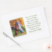 STAR OF 疑問に思 Rectangleステッカー 長方形シール (封筒)