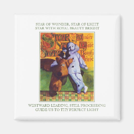 STAR OF 疑問に思 Square Magnet +歌詞 マグネット (正面)