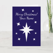 Star of Bethlehem personalized Christmas カード (正面)