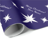 Star of Bethlehem personalized Christmas ラッピングペーパー (ロールコーナー)