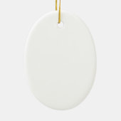 Star of Bethlehem personalized Christmas ornament セラミックオーナメント (裏面)