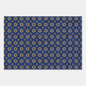 Star of Davidラッピング紙フラットシートセット ラッピングペーパーシート (正面)