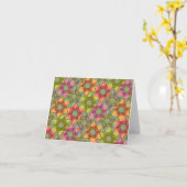 Star of David背景デザイン カード (黄色い花)