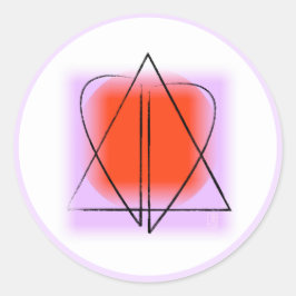 Star of David/ハート ラウンドシール