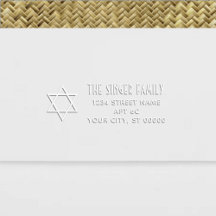 Star of David #4名差出人住所Monogram LS