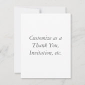 Star of David Blueフォトカード サンキューカード (裏面)