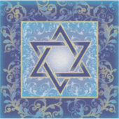 Star of David Blue金ゴールド シール (正面)