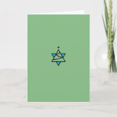 Star of David Christmas Tree Greeting Card カード (正面)