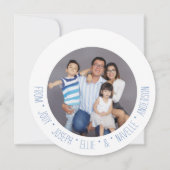 Star of David Christmas Tree Greeting Card 招待状 (裏面)