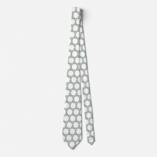 Star of David Eucalyptus Greenery Neck Tie ネクタイ (正面)