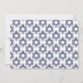 Star of David Happy Hanukkahフォトカード シーズンカード (裏面)