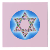 Star of David made with Gemstones フォトキューブ (正面)
