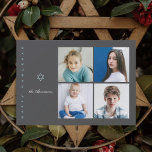 Star of David Photo Hanukkah Card シーズンカード<br><div class="desc">ダビシンプルッドのデュオトーン星と4枚のデザイン。</div>