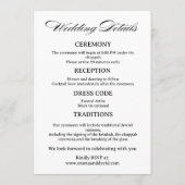 Star of David QR Code Jewish Wedding Detail プログラム (裏面)