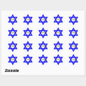 Star of David Sign of life ラウンドシール (シート)