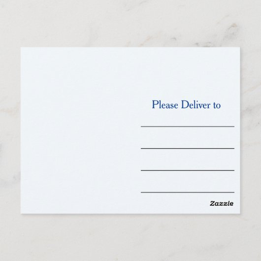 Star of David Thank You ポストカード (裏面)