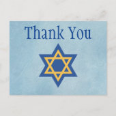 Star of David Thank You ポストカード (正面)