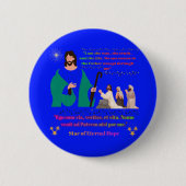 Star of Eternal Hope bright blue 缶バッジ (正面)