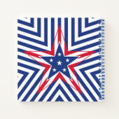 Star of Freedom (Stripe) ノートブック (裏面)