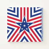 Star of Freedom (Stripe) ノートブック (裏面)